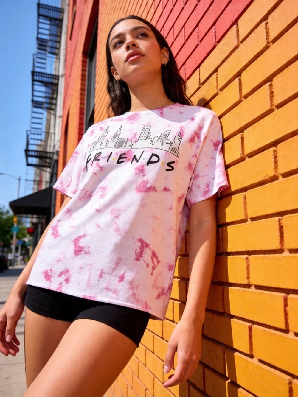 Junior's Short Sleeve Friends Graphic T-Shirt